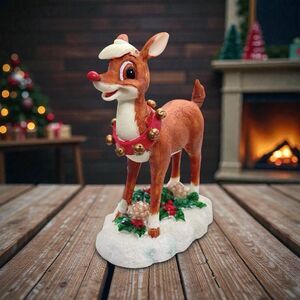 Vintage Rudolph The Red Nosed Reindeer Resin Figurine 4.75" - The Rudolph Co.